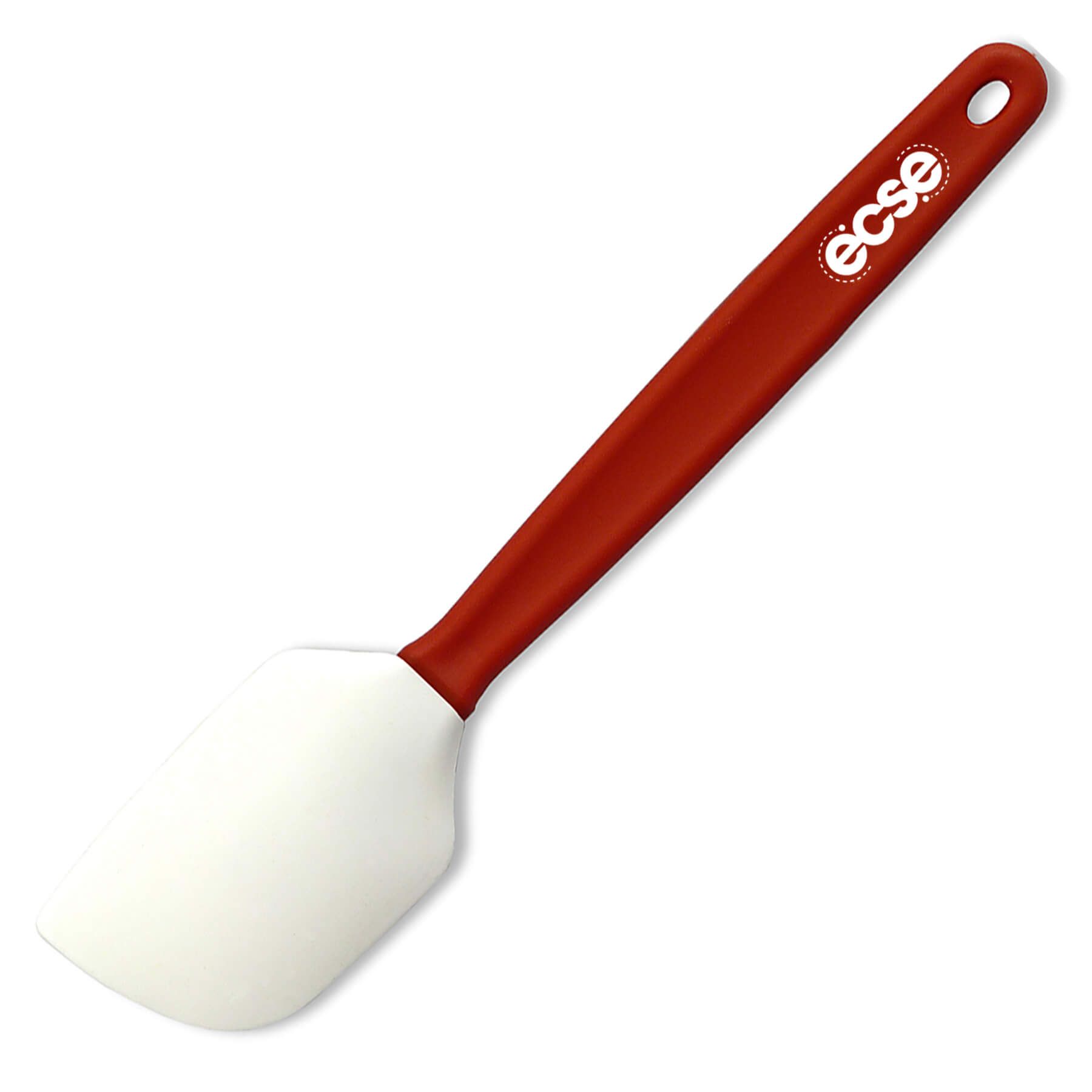 Imprinted - Red Handle - White Spatula